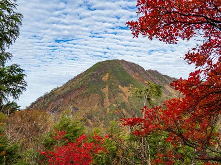 秋の高妻山 秋の高妻山 紅葉,秋,秋イメージの写真素材