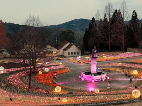 イルミネーション 屋外,イルミネーション,冬の写真素材