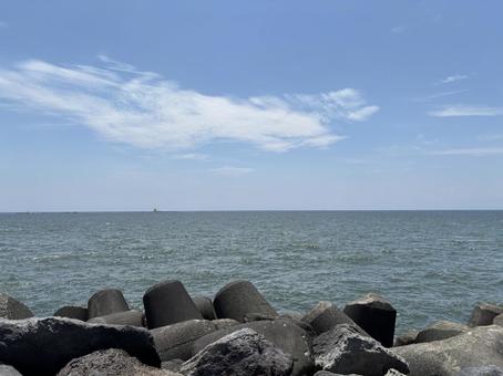 あおぞらとうみ あおぞらとうみ 海,空,風景の写真素材