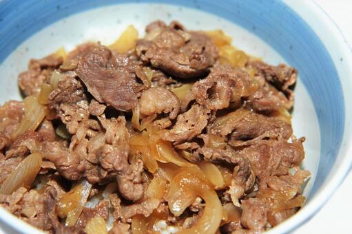 美味しそうな手作り牛丼 手作り牛丼,料理,食べ物の写真素材