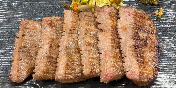 牛たん焼き02 牛タン焼き,牛タン,牛の写真素材