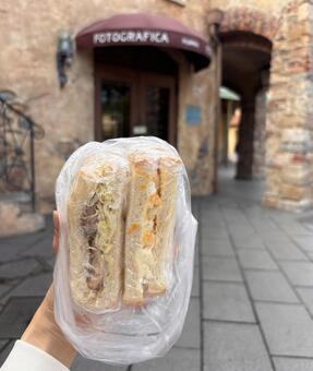 サンドウィッチ イタリア,サンドウィッチ,手作りの写真素材