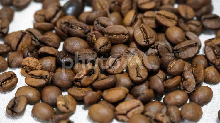 コーヒー豆　クロースアップ２ コーヒー豆,コーヒー,豆の写真素材