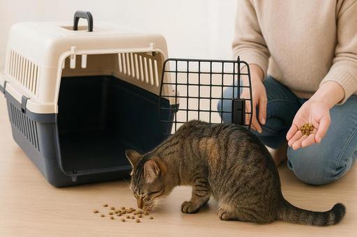 猫のクレートトレーニング 猫のクレートトレーニングの写真