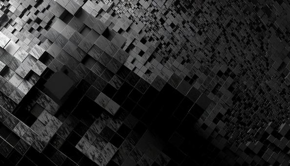 黒のキューブの集合体 背景 黒のキューブの集合体 背景の写真
