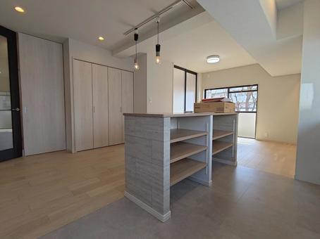 マンションリノベーション後ダイニング マンションリノベーション後ダイニングの写真