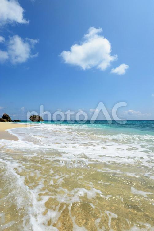 美しい海の風景 海,沖縄,自然の写真素材