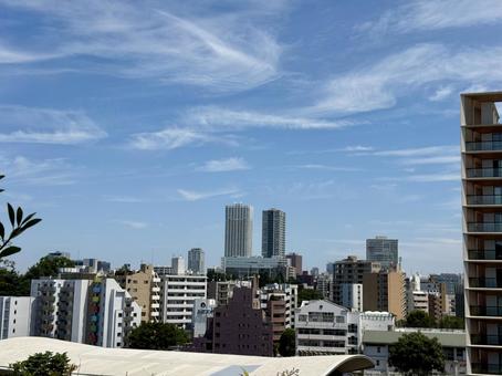 上から見た東京　新宿区の摩天楼 ビル街,新宿区,昼間の写真素材