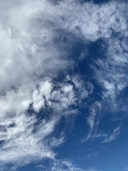 青空と雲 青空と雲の写真