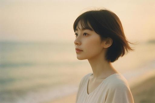 若い女性のポートレート 若い女性のポートレートの写真