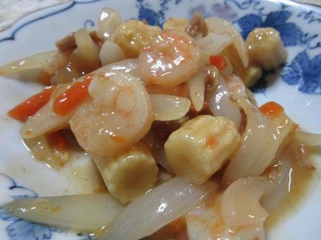 エビと野菜のうま煮 エビと野菜のうま煮の写真