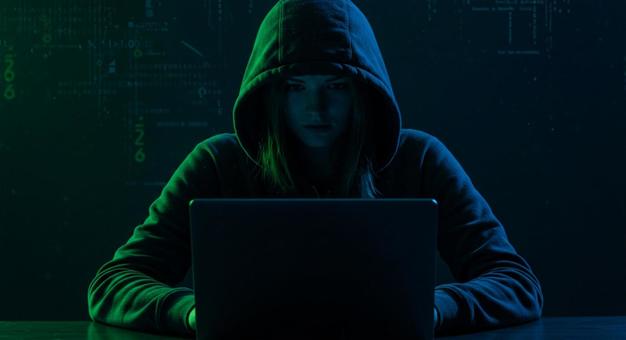 パーカーをかぶった匿名のハッカー パーカーをかぶった匿名のハッカーの写真