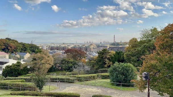 秋の本牧山頂公園 本牧山頂公園,本牧,公園の写真素材