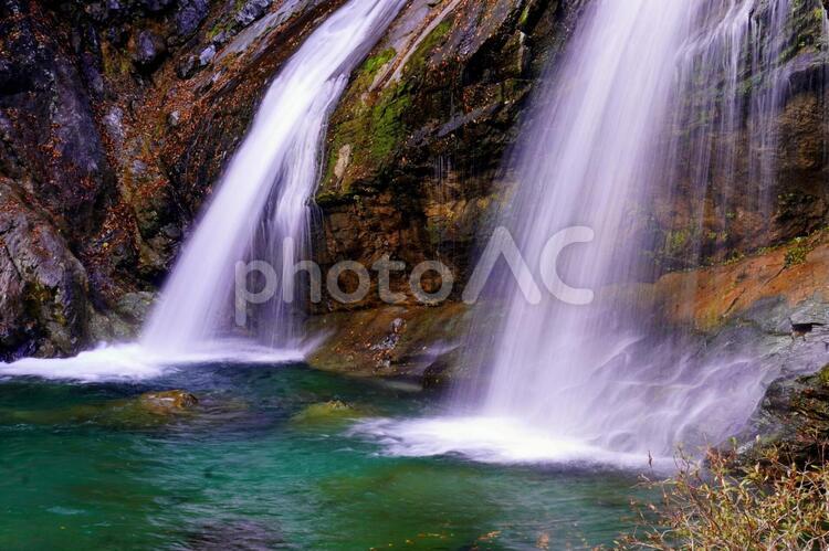 アメガエリの滝（高知県） 高知,高知県,瀬戸川渓谷の写真素材