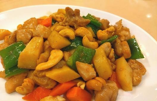 鶏肉のカシューナッツ炒め 鶏肉のカシューナッツ炒め 鶏肉のカシューナッツ炒め,中華,中華料理の写真素材