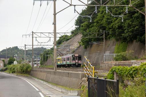 青い森鉄道701系ピンク色車両 青い森鉄道701系ピンク色車両の写真