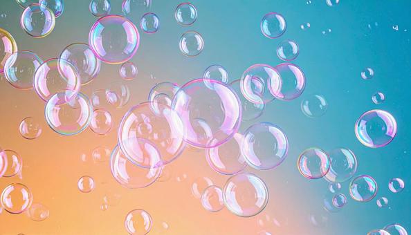シャボン玉の背景２の写真