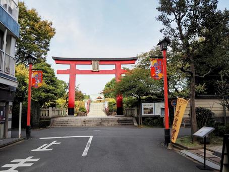 秋めく亀戸天神・参道&鳥居・東京都江東区 秋めく亀戸天神・参道&鳥居・東京都江東区 秋,亀戸天神,鳥居の写真素材