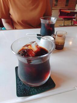 喫茶店のアイスコーヒー アイスコーヒー,ランチ,おいしいの写真素材
