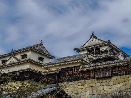 【愛媛県】松山市・松山城 松山城,愛媛県,松山市の写真素材