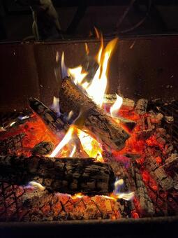 焚き火 キャンプ,焚き火,火の写真素材