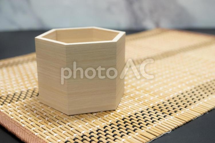 桝 背景,ランチョンマット,茶色の写真素材