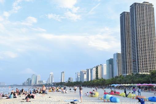 Photo, danang, vietnam, sea, 