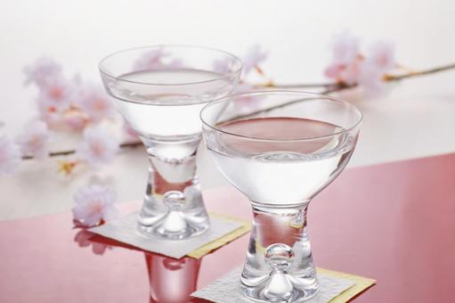 花見酒イメージ 花見酒イメージ 日本酒,お酒,花見酒の写真素材
