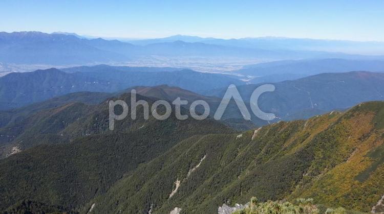 日本　山梨　仙丈ケ岳 日本,山梨,仙丈ケ岳の写真素材