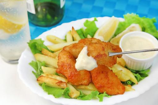 フィッシュアンドチップス フィッシュアンドチップスの写真