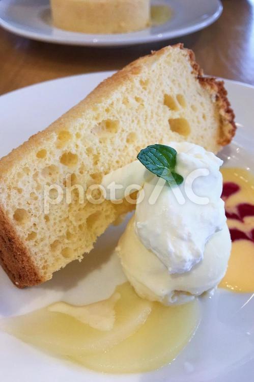 シフォンケーキのイメージ ケーキ,シフォンケーキ,スイーツの写真素材