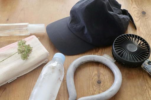 熱中症対策グッズ 熱中症対策,暑さ対策,熱中症の写真素材