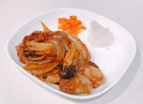 ポークソテー ポークソテー,豚ロース肉,ロース肉の写真素材