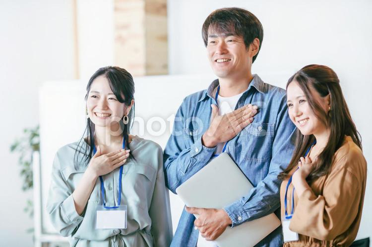 男女の会社員 会社員,正社員,スタッフの写真素材