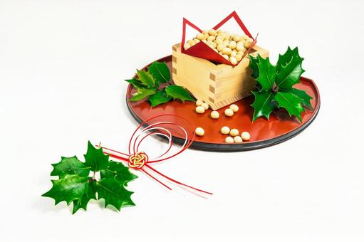 節分デザイン 節分,厄払い,豆まきの写真素材