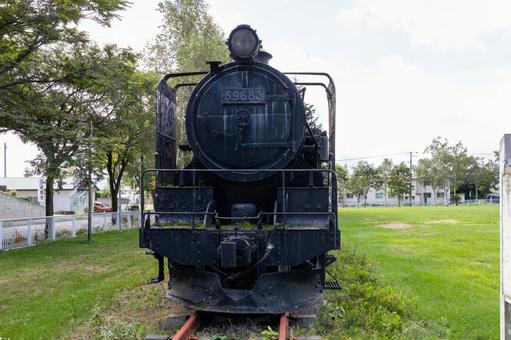 9600型蒸気機関車正面 9600型蒸気機関車正面 鉄道,sl,蒸気機関車の写真素材