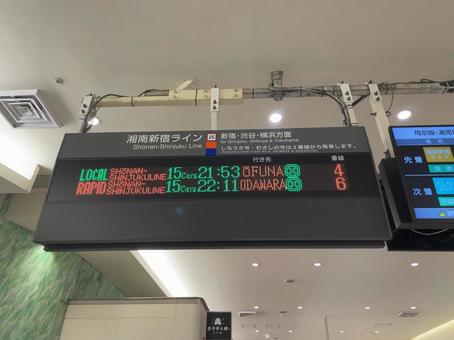 大宮駅 発車標(湘南新宿ライン方面) 大宮駅 発車標(湘南新宿ライン方面) 鉄道,電車,列車の写真素材