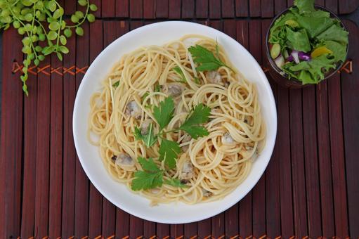 ボンゴレ ボンゴレ ボンゴレ,アサリ,パスタの写真素材
