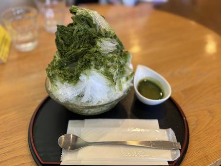 抹茶かき氷 抹茶かき氷 かき氷,抹茶かき氷,食べ物の写真素材