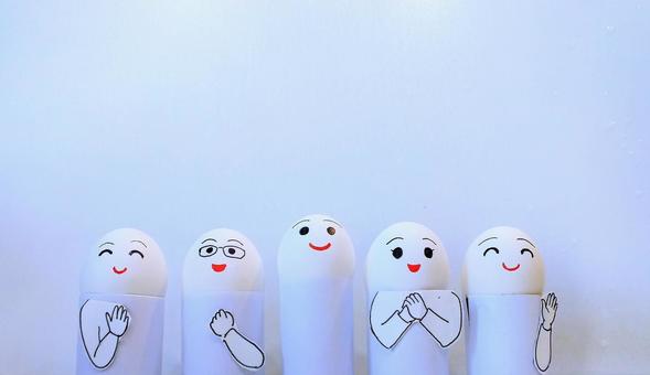 5人のポーズをした人形 ポーズ,人形,こけしの写真素材