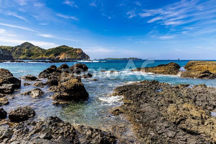 小笠原諸島　父島の風景 父島,小笠原諸島,海の写真素材