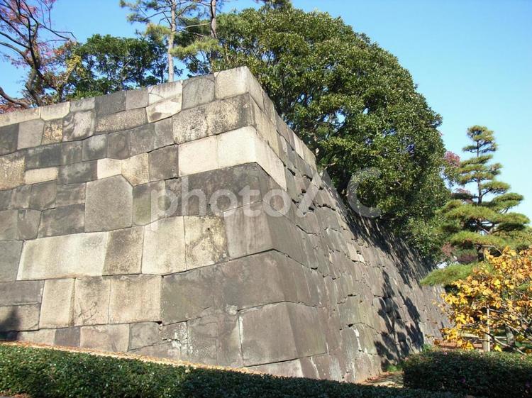 江戸城本丸石垣 江戸城の写真素材