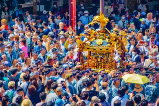 三社祭の風景 三社祭の風景の写真
