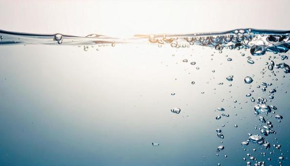 美しい水滴、泡、水 美しい水滴、泡、水の写真