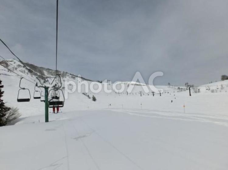 白馬の冬景色 雪,雪山,冬の写真素材
