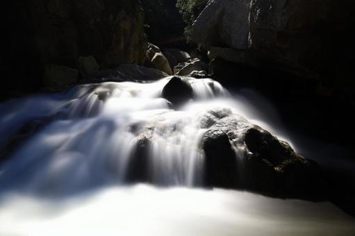 A mountain stream in the spotlight, JPG