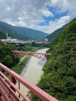 黒部峡谷トロッコ電車 黒部峡谷トロッコ電車の写真