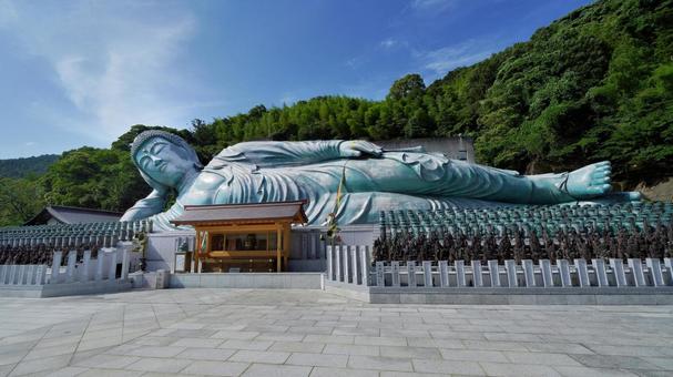 おっきい涅槃像 おっきい涅槃像 涅槃像,南蔵院,寺院の写真素材