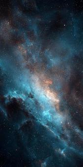 輝く星々が散りばめられた宇宙の写真