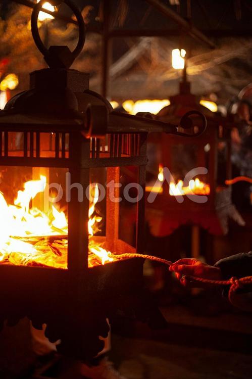 京都祇園八坂神社　をけらさい 京都,祇園,八坂神社の写真素材